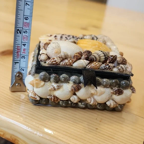 Sea Shell Box Trinkets Jewelry - Picture 11 of 12